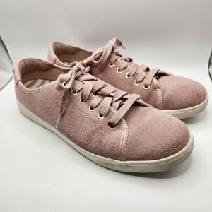 Vionic Brinly Blush Pink Suede Lace-Up Sneakers | Size 9 Ortho Shoes